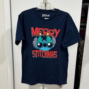 Disney Navy Blue Merry Stitchmas T-Shirt